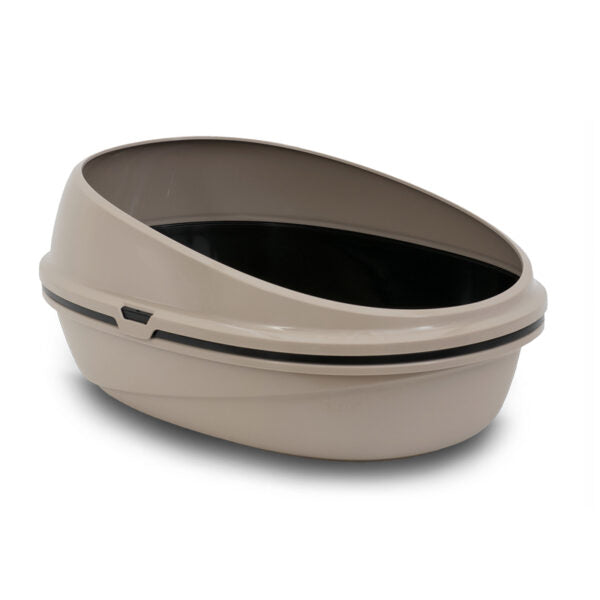 Oval litter outlet box