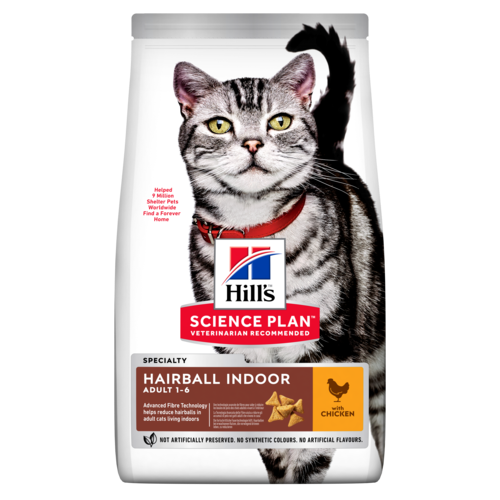 Buy Hill s Science Plan Hairball Indoor Cat Food With Chicken