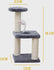 Multi-Level Mini Cat Tower With Plush Toy 40*20*20cm-Blue