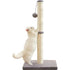 Cat Scratcher Post With Plush Toy-Beige