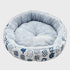 Coco Kindi Soft Round Shaped Fur Bed-White