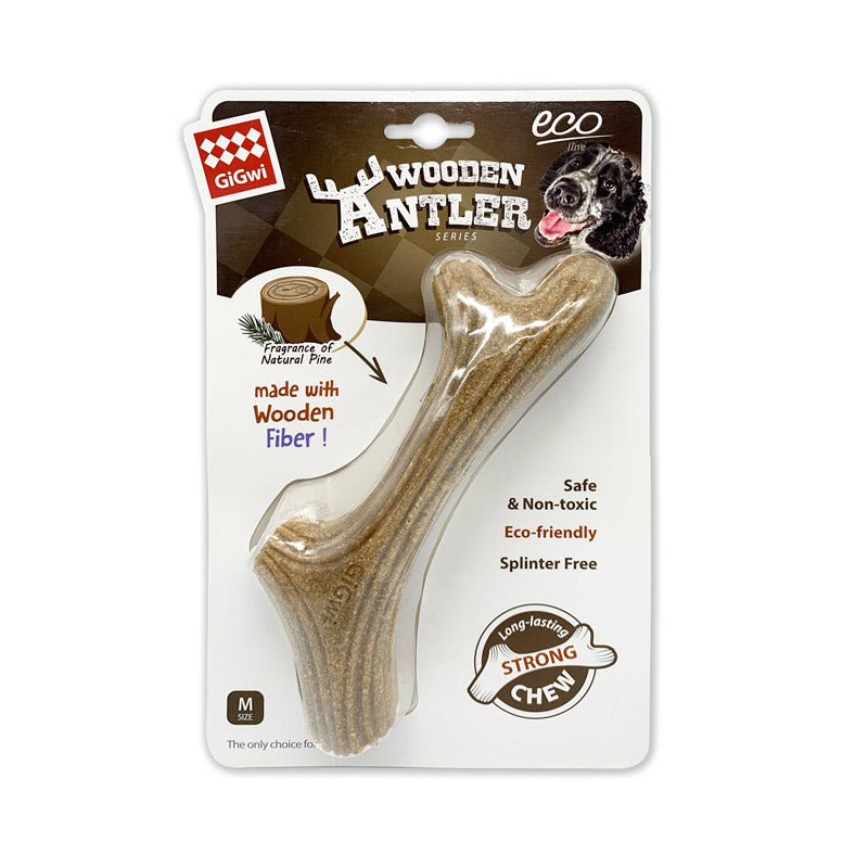 Rubber antler hot sale dog toy